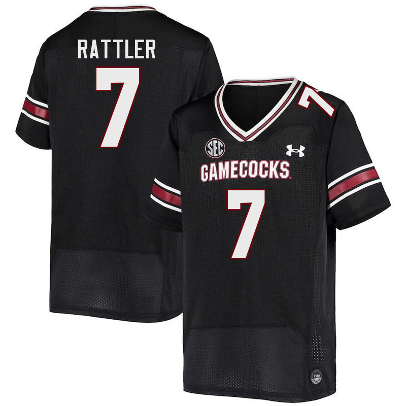 Men #7 Spencer Rattler South Carolina Gamecocks 2023 College Football Jerseys Stitched-Black
